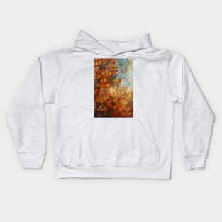 Rusty textured countryside autumn Kids Hoodie